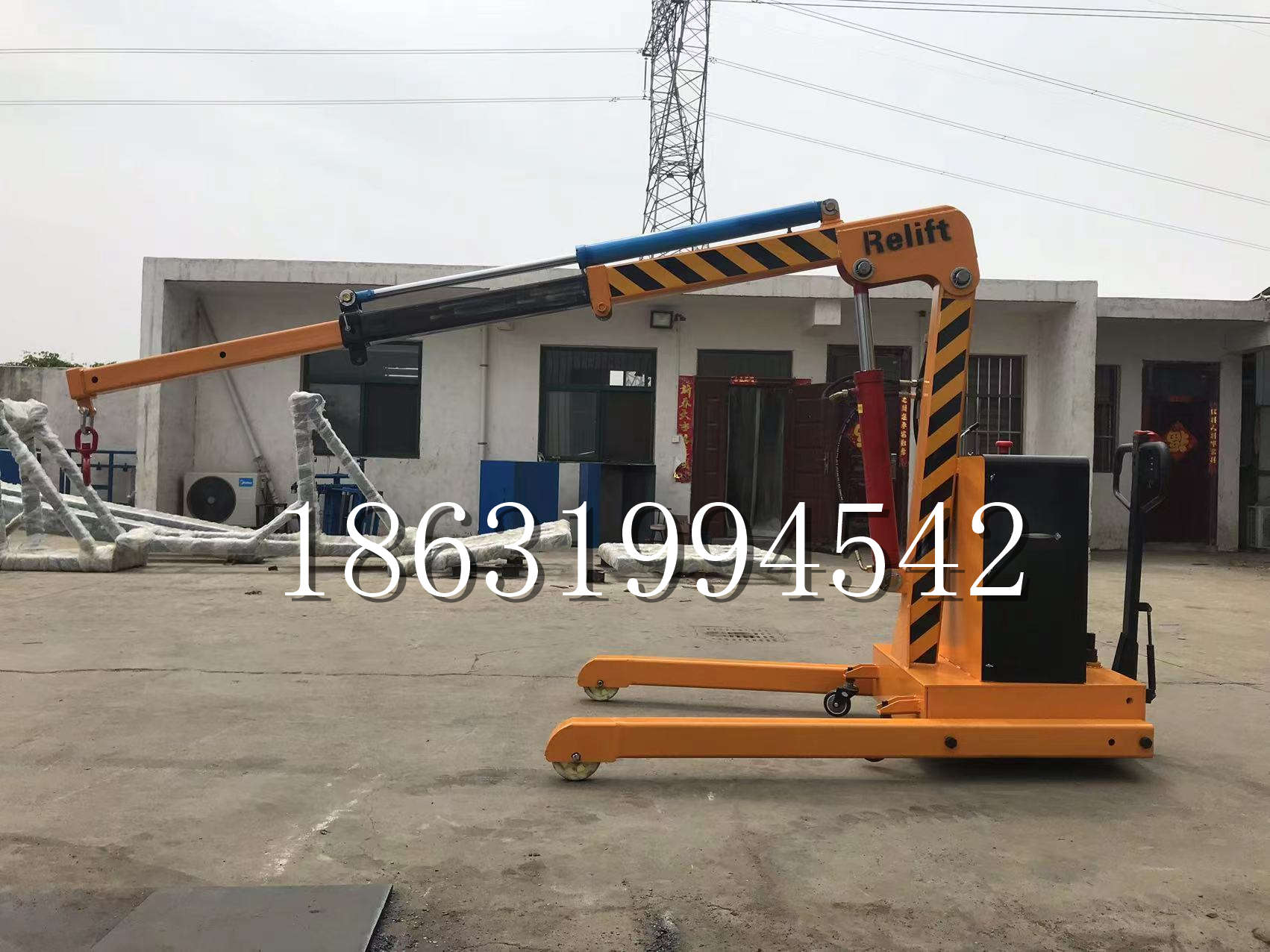 花莲市久征定做3吨三轮随车吊 农用园林绿化移树吊 平板工程用小吊机